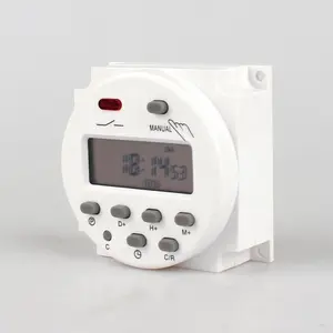 CN101A AC temporizador interruptor 220V 12V 24V control de tiempo digital, temporizador de dígitos programable semanal 8A-16A carga