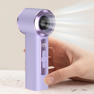 <b>Mini</b> Handheld Portable <b>Fan</b> With Digital Display Bladeless <b>Usb</b> Charging 5W Brushless Motor For Outdoor Indoor Use - Product Image 5