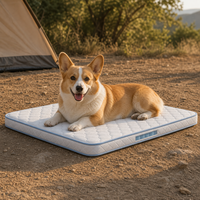 Matelas pour chien d'extérieur Campsite Golden Hour, 11 cm d'épaisseur, noyau de soutien, surface matelassée, pour chiens de petite et moyenne taille, lit pour animaux de compagnie OEM