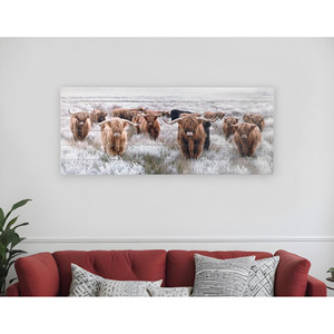 Angelic Highland mucca mandria legno plancia parete Art HMS paints collezione - Product Image 1