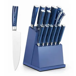 Süper keskin pakka ahşap ekmek oyma dilimleme şef bıçağı profesyonel çin mutfak bıçağı seti mutfak bıçakları seti