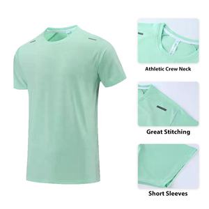 T-shirt Sportiva da Uomo a Maniche Corte di Grande Successo, ad Asciugatura Rapida e Traspirante, con Girocollo, Striscia Riflettente e Vestibilità Ampia per Corsa e Attività all'Aperto - Product Image 4