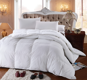 Bán buôn sang trọng Polyester điền Comforter tất cả các mùa trung bình ấm áp rắn Trắng 100% bông Bìa Duvet chèn cho khách sạn nhà - Product Image 2