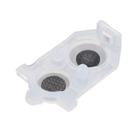 Pièces de réparation JDM-030 : Patins en silicone souples L1 R1 L2 R2, tapis conducteurs en caoutchouc de remplacement pour manette PS4