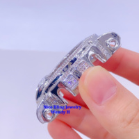 Montre Hip Hop GShock DW6900 VVS D Color GRA Pass Diamond Tester Bezel Moissanite Iced Out