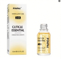 Private Label Nutrilon 24K Feuille d'or Flocons Huile Revitalisant Cuticules Logo Personnalisé Naturel Essentiel pour les Soins de Croissance des Ongles