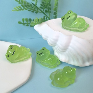 Mini Ranas de Resina, 100 Piezas, Figuras Verdes Pequeñas, Miniaturas de Plástico, Ranas Diminutas para Esconder <span class=keywords><strong>en</strong></span> el Jardín, Decoraciones para el Año Nuevo Chino - Product Image 4