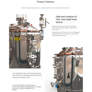 Nouvelle machine de distillation d'huile d'agarwood professionnelle semi-automatique, capacité 500L, facile à utiliser, équipement de distillation à la vapeur pour - Product Image 5