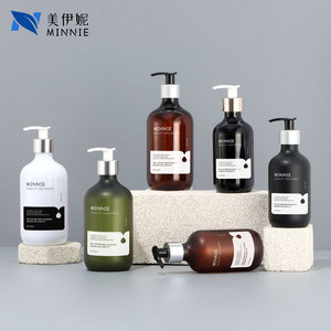 Minnie <b>Shampoo</b> And Body Wash Dispenser Bottle 300ml 500ml With Pump Head For Daily Care Products - Product Image 1