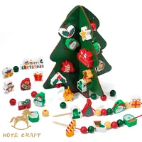 Hoye Craft Kinderen Kerstboom Bouwstenen Kleurrijke Threading Kraal Spel Kraal Rijgen Speelgoed