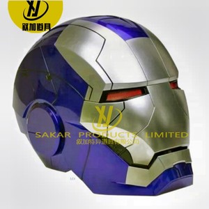 หน้ากากคอสเพลย์ไอรอนแมน Mk5 11 แบบเปิด-ปิดอัตโนมัติด้วยระบบเสียง สำหรับผู้ใหญ่  หมวกสวมเล่นบทบาทสมมติจากภาพยนตร์ซูเปอร์ฮีโร่ พร้อมเซ็นเซอร์สัมผัส - Product Image 3