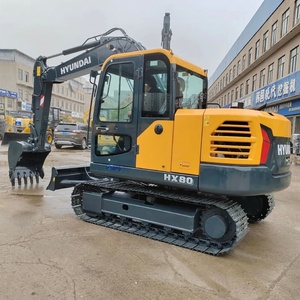 Miniexcavadora de orugas HX80 de 8 toneladas para limpieza de sitios forestales y construcción de caminos - Product Image 4
