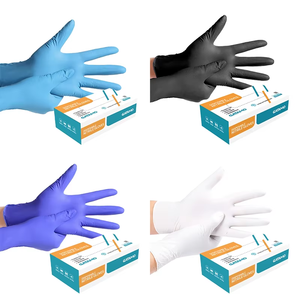 ZG9 esame a buon mercato Guantes De Nitrilo Box 4mil 6mil guanti Nitrile nero puro esame cibo monouso in polvere senza guanti Nitrile - Product Image 2