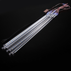 Mưa Sao Băng Đèn Ngoài Trời 8 Ống 19.6 "384 <span class=keywords><strong>LED</strong></span> Giáng Sinh Icicle Ánh Sáng Cho Xmas Tree Halloween Trang Trí Wedding Party - Product Image 4