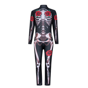 Disfraz de Esqueleto Divertido para Adultos, Mono con Estampado de Esqueleto para Halloween, Disfraz para Cosplay, Juego de Roles, Venta al por Mayor - Product Image 2