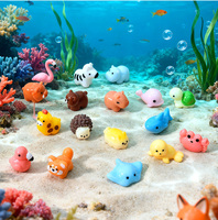 22 styles de figurines d'animaux miniatures en résine pour la décoration de jardins féériques, d'aquariums et de paysages