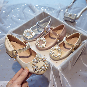 Chaussures de fête Mary Jane pour filles, chaussures de mariage pour petites filles, chaussures de princesse à talon bas - Product Image 2