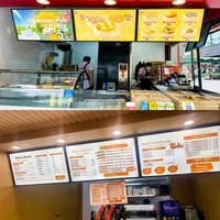 Panneau de menu LED magnétique pour restaurant, haute luminosité, boîte à lumière mince pour café, salon de thé