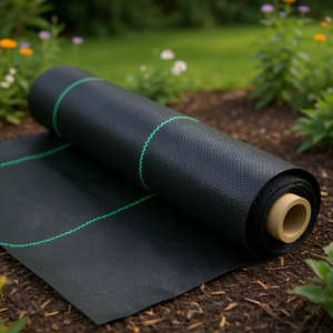 Malla de jardín tejida de 3 pies x 50 pies, cubierta de suelo de polietileno de alta resistencia para huertos de flores - Product Image 2