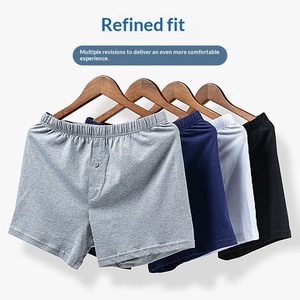 Liquidation – Caleçons Boxers pour Hommes 100% Coton Taille Moyenne Tricotés ODM Coupe <span class=keywords><strong>Ample</strong></span> pour Hommes Adultes - Product Image 2