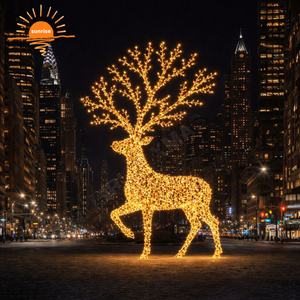 Lumière de nuit à motif de conception festivale, meilleurs éclairages de vacances, éclairage paysager pour grands centres commerciaux, lumière de motif de Noël - Product Image 1