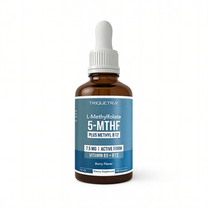OEM L-Methylfolate B12 Methyl Folate Drops Oral <strong>Liquid</strong> <strong>Vitamins</strong> for Brain &amp; Immune Health for Adults - Product Image 1