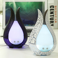 Nouveau mini humidificateur ultrasonique créatif à motif craquelé, diffuseur d'aromathérapie ajouré pour bureau et maison