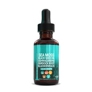 Suplemen Cair Oral All-in-One Fast OEM <span class=keywords><strong>2</strong></span> FL OZ Sea <span class=keywords><strong>Moss</strong></span> Drops untuk Penyerapan Optimal, Meningkatkan Kesehatan Lebih Baik dengan Minyak Habbatussauda - Product Image 3