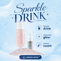 Poudre scintillante de qualité alimentaire YAYANG, non toxique, paillettes comestibles en titane iridescentes pour cocktails et boissons, couleur arc-en-ciel