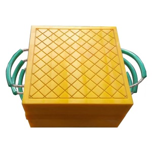 Vàng <span class=keywords><strong>uhmwpe</strong></span>/HDPE tùy chỉnh cần cẩu OUTRIGGER <span class=keywords><strong>Pad</strong></span>/khối/bảng tấm nhựa với dịch vụ xử lý cắt tùy chỉnh có sẵn - Product Image 2