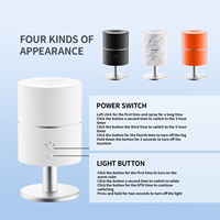 Diffuseur d'arômes ultrasonique de luxe en gros lampe de table veilleuse huile essentielle silencieuse 3-en-1 pour humidificateur d'air chambre à coucher