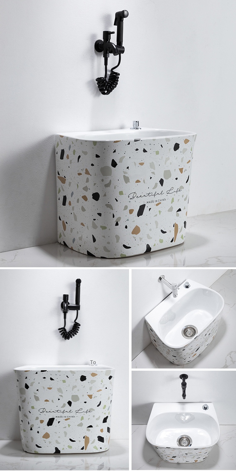 Factory Direct Sale Modern Design Ceramic Bathroom Mop Sink