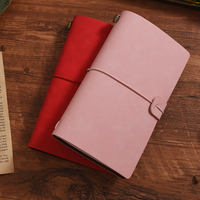 Carnet de notes vintage en cuir PU, portable, format A6, carnet d'écriture intelligent, papier personnalisé, carnets de notes
