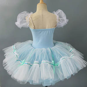 Vestido de Ballet para Niñas, Falda Abullonada, Traje de Actuación, Falda de Tul con Tirantes, Atuendo de Danza para Niñas Pequeñas, Poliéster - Product Image 2