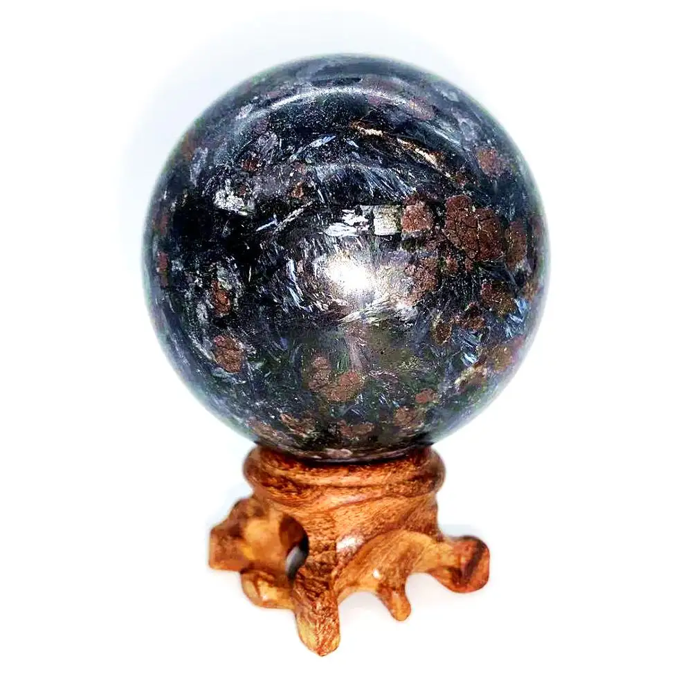 Шар из натурального хрусталя, шар фейерверка, астрофиллитная сфера для украшения