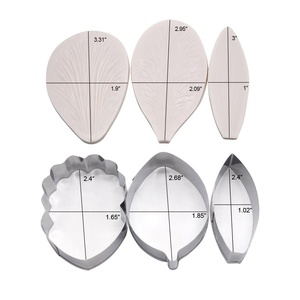 AK Veiner stampi Set di taglierine per fondente strumenti per la produzione di fiori artigianali acciaio inossidabile AK Sugarpaste orchidea Silicone per panetteria A345 e VM086 - Product Image 2