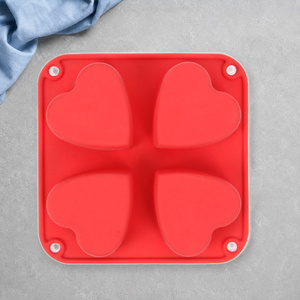 Molde de Silicona para Pastel en Forma de Corazón, Personalizado, de Grado Alimenticio, Resistente al Calor, Ecológico, Libre de BPA, Apto para Uso con Alimentos, Herramienta para Hornear, Venta al Por Mayor de Fábrica - Product Image 4