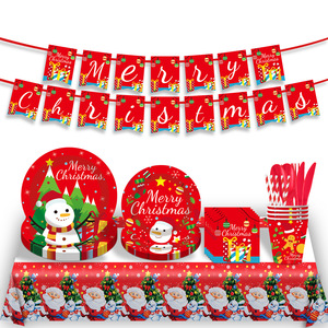 Platos de fiesta de Navidad muñeco de nieve platos de papel desechables invierno vacaciones cena postre platos Navidad lindo festivo vajilla - Product Image 4