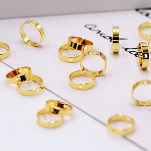 Copper Frame 18K Gold Plated Double Hole Bead Connector For Bracelets Necklaces Jewelry Accessories - Product Image 2