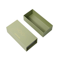Boîte à tiroir rectangulaire personnalisée en papier blanc avec revêtement UV et doublure en éponge pour lunettes de soleil et montres, idéale pour le cyclisme