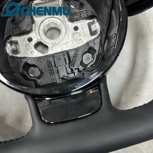 Volante de Cuero para Auto, de Fábrica, para Audi Q3 Q5 A3 S3 S8 R8 S6 S7 A4 A5 A6 A7 <span class=keywords><strong>2014</strong></span> 2015 2013 <span class=keywords><strong>S</strong></span>-<span class=keywords><strong>Line</strong></span> Sport, Base Plana - Product Image 6
