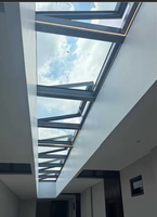 Pabrik JUNYAO Genteng Batu Sabak Basah Lumut Daun Gugur Berlapis Aluminium Kusam untuk Skylight Proyek Komersial Bersertifikasi NFRC CE AS2047