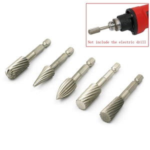 Precio Especial: Juego de 5 Fresas Rotatorias de Acero de Alta Velocidad para Trabajar la Madera, Cortador de Tallado, Cabezal de Pulido Rotatorio, Brocas - Product Image 1