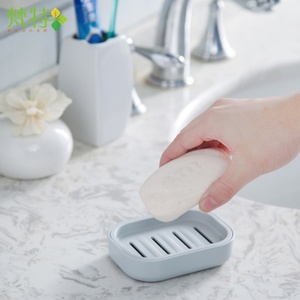 Soap <b>Dish</b> <b>Rack</b> Drain Toilet Creative No Punch Shelf Household Suction Cup Wall Mount Soap Box With Lid - Product Image 2