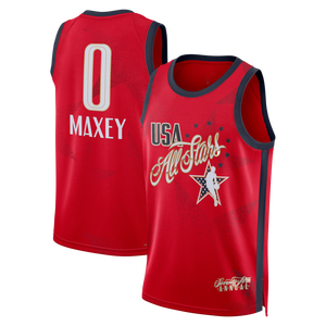 Maillots répliques des équipes USA/Monde du All-Star Game de basketball américain 2026 – Maxey, Brunson, Doncic – Vente en gros disponible - Product Image 2