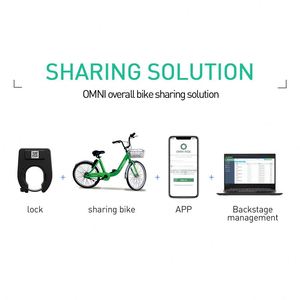 Bicicleta E-Bike Sharing Bike Panel solar Alarma de advertencia Ble GPRS + GPS Candado de bicicleta - Product Image 6