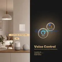Interrupteur intelligent à variateur de lumière série Star Feather WiFi/Zigbee MOES, réglage de la luminosité, contrôle à distance par application, commande vocale Alexa Google Home