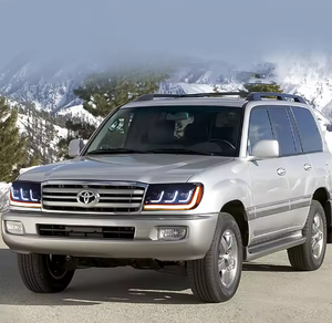 Feux avant de voiture pour <span class=keywords><strong>Toyota</strong></span> Land Cruiser LC100 1998-2007, ensemble de phares automatiques, mise à niveau, projecteur LED, 3 lentilles, accessoires d'outils - Product Image 5