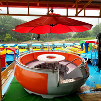 Matériel PE Pique-Nique Flottant Toboggan Aquatique Équipement Durable Monobloc BBQ Donut Bateau pour Barbecue Dîner