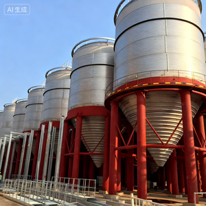 Meilleure vente en acier inoxydable 100L-10000L Shell Réservoir de stockage Cuve de fermentation - Product Image 5